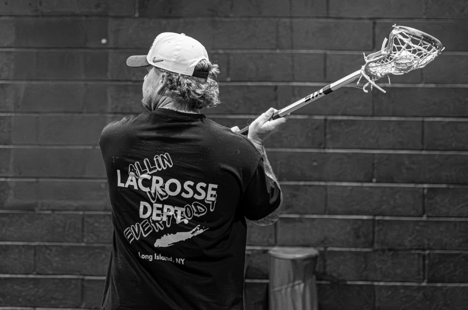 Coach McGinn demonstrating a pass by the wall